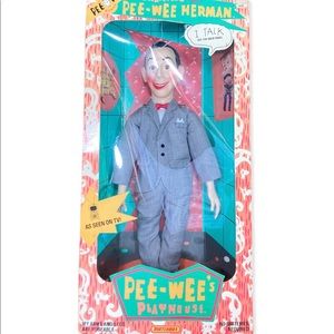Vintage 1980s talking Pee Wee Herman Doll Matchbox NOS in box Mint